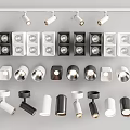 Modern Downlights and Spotlights with Various Designs and Colors for Home Lighting