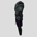 Medieval Black Weapon Armor With Decorative Details And Protective Design