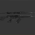 High Quality Tactical Rifle With Scope Magazine Adjustable Stock And Long Barrel