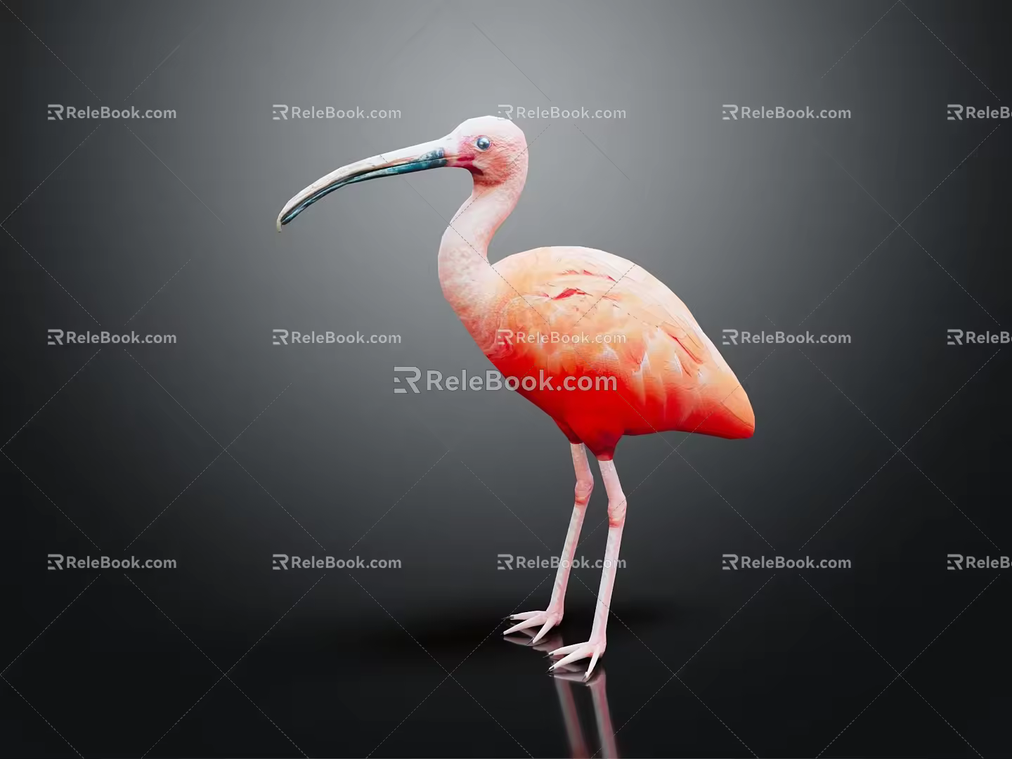 Modern Flamingo 3d model