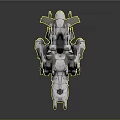Modern fighter sci-fighter sci-fighter space fighter 3d model
