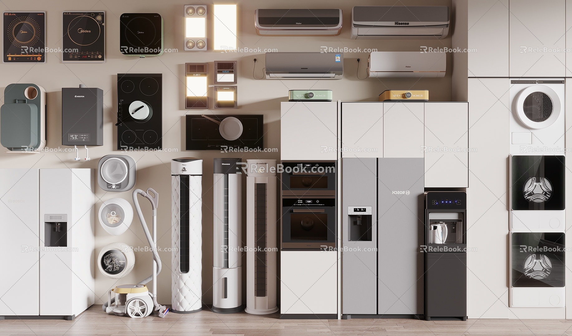 Modern Electrical Appliances Home Appliances Portfolio 3d model