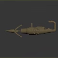 Harpoon Fishing Hunting Javelin With Harpoon Fork Whaling Fork Cry Game Harpoon Missile Fish Gun Fishing Gun 3d model