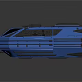 Advanced Blue Space Exploration Rover With Futuristic Design Open Hatches And Lights