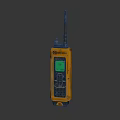 Motorola Orange Vintage Walkie Talkie With Antenna And Screen Display Professional Communication Device