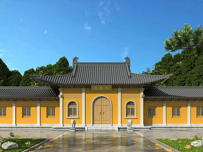 Chinese temple 3d model