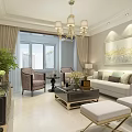 Elegant Large White Multi Seater Sofa In Bright Neoclassical Living Room Interior Decoration