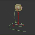 Retro Lighting Movie Light Spotlight 3d model