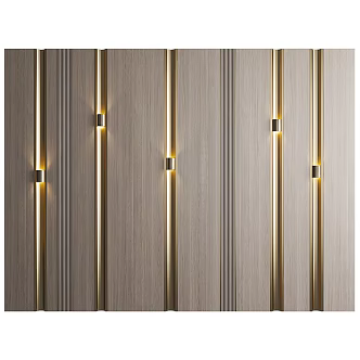 Modern background wall 3d model