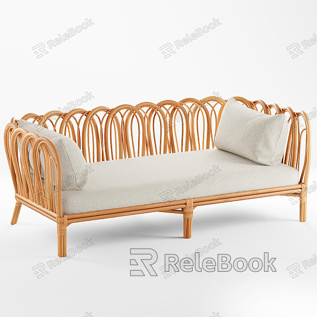 Modern Outdoor Sofa Outdoor Rattan Sofa model