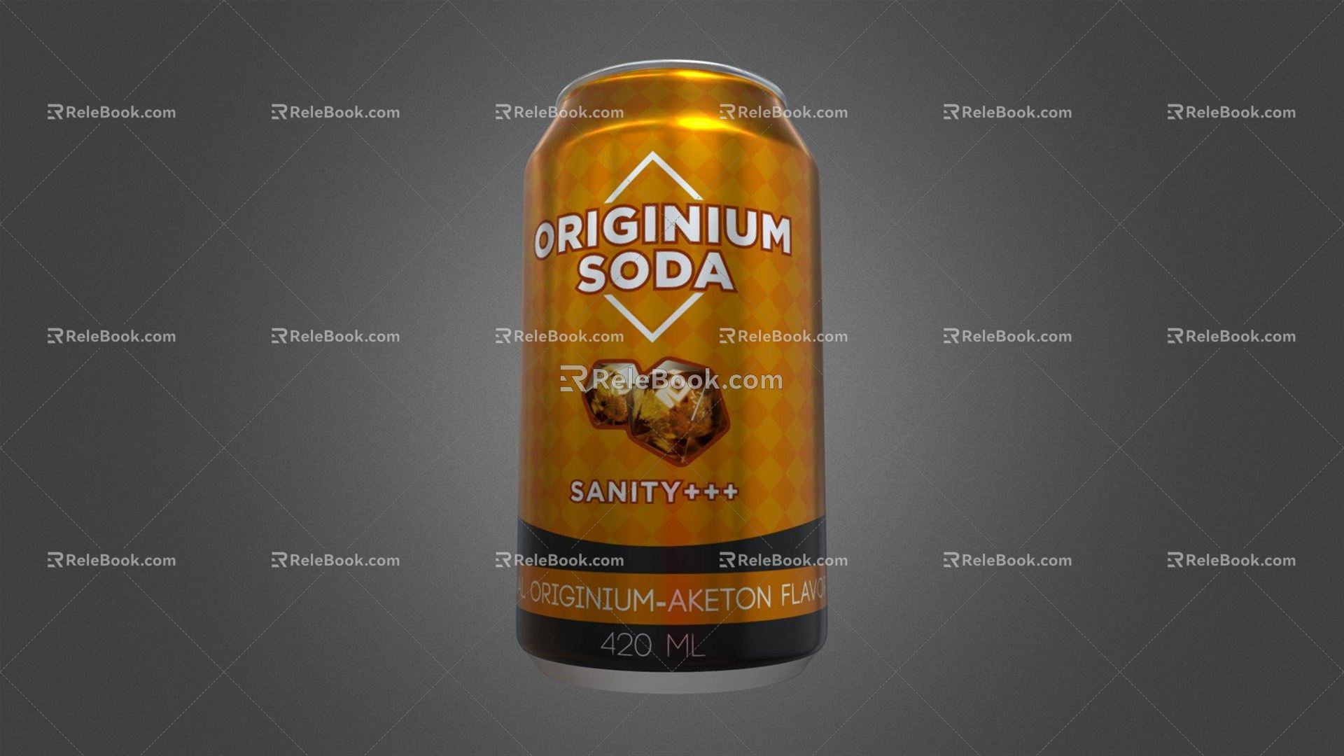 Modern Beverage Can Drink 3d model