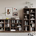 Modern bookcase 3d model