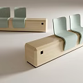 Modern Leisure Chairs With Wooden Frame And Light Green Cushions Design