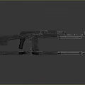 Modern Tactical Assault Rifles with Detachable Magazine Ergonomic Stock and Functional Barrel Components