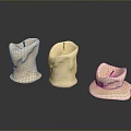 Handmade Decorative Candles With Various Shapes And Natural Cream Texture For Home Living