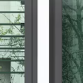 Modern window guardrail screen window 3d model