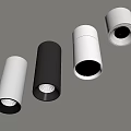 Modern White And Black Downlights Spotlights For Ceiling Mounted Indoor Lighting