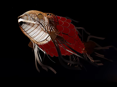 fish lantern 3d model fish lantern 3d model
