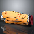 Orange Mechanical Tool With Metal Fasteners Red End Cap And TH Lettering