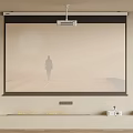 Projection Monitoring System With Outdoor Scene Display On Large Projection Screen