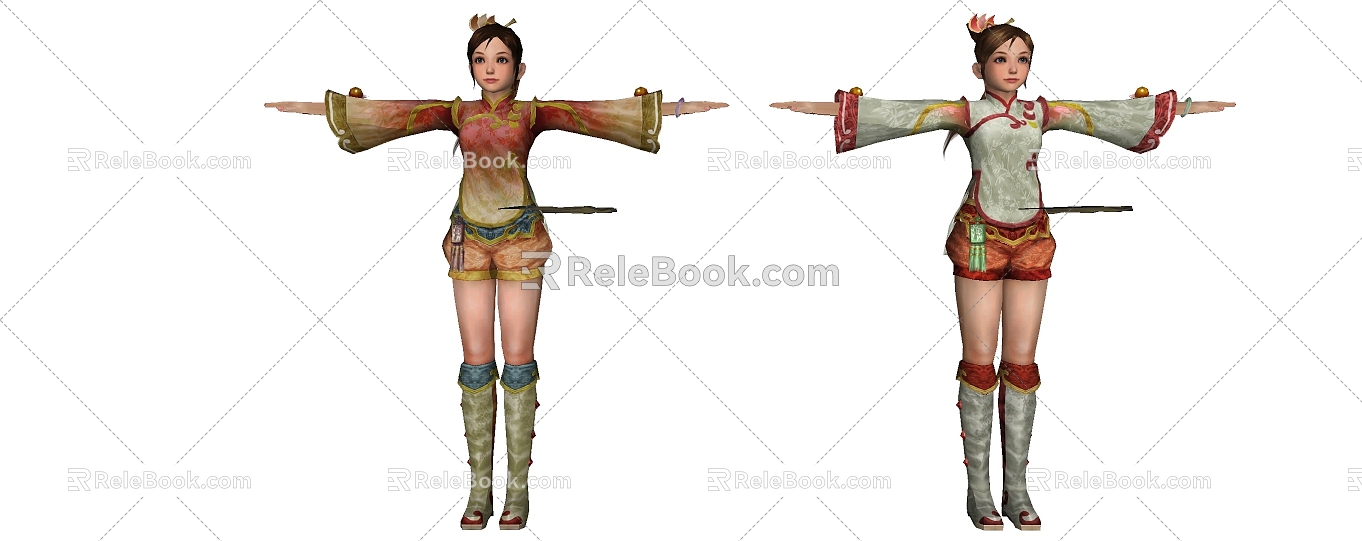 Modern Game Character Three Kingdoms Unparalleled Character Woman model