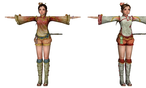 Modern Game Character Three Kingdoms Unparalleled Character Woman 3d model