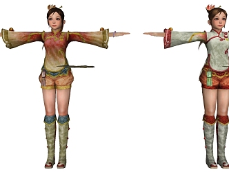 Modern Game Character Three Kingdoms Unparalleled Character Woman 3d model