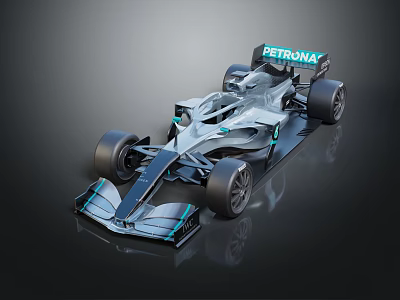 PETRONAS Formula 1 Racing Car With Sleek Aerodynamic Design And Modern Livery 3d model
