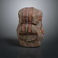 Vintage Brown Backpack With Adjustable Straps Buckle Design And Rugged Texture