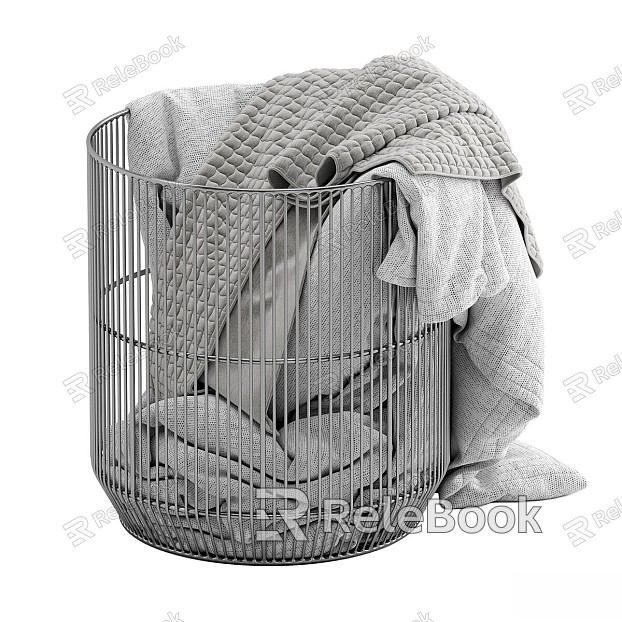 Westelm metal basket with blanket model