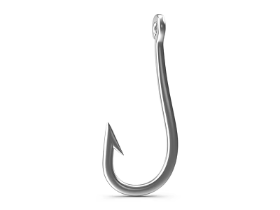 Sharp Stainless Steel Fish Hook Hardware Tool For Durable Fishing Activities 3d model