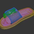 Purple Casual Slide Slippers With Comfortable Strap And Non Slip Sole Design