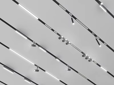 Modern spotlights 3d model