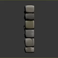 Decorative Natural Stone Wall Design With Mixed Size And Colored Stones