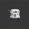 Vintage White Van Exterior Design With Classic Retro Styling And Clean Smooth Lines