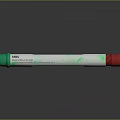 Laboratory Sampling Device With Green Body And Red Cap For Medical Testing