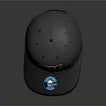 Stylish Gray Cap Design With PK Logo And Blue Brim Accent