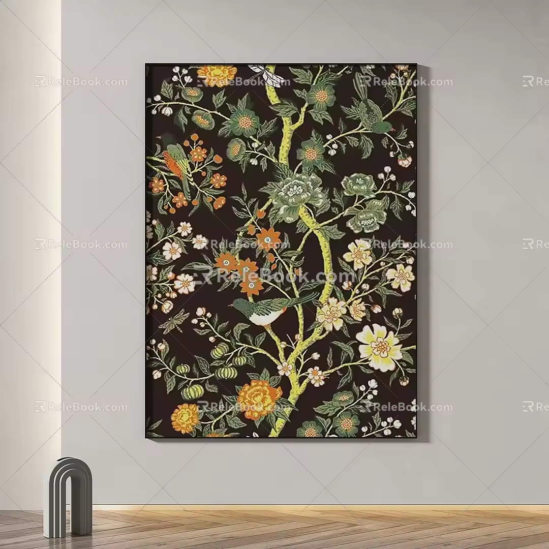Simple abstract decorative painting 3d model