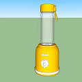 Two Yellow Philips Blenders with Transparent Cups and Silver Base
