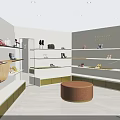 Louis Vuitton Boutique Elegant Modern Interior With Display Shelves Handbags And Shoes