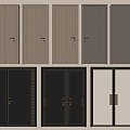 New Chinese door combination 3d model