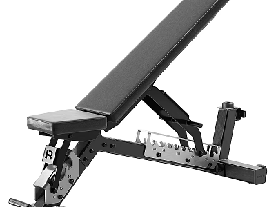 Adjustable Sports Equipment Fitness Bench With Heavy Duty Frame And Multiple Positions For Home Gym 3d model
