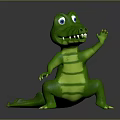Crocodile Alligator Nile Crocodile carnivore reptile cold-blooded animal reptile 3d model