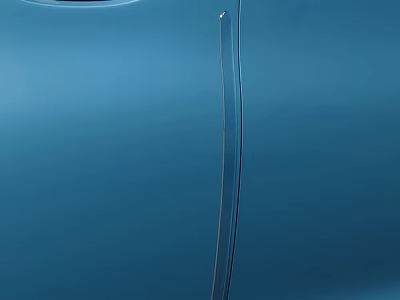 Blue Car Exterior Featuring Sleek Body Lines And Shiny Smooth Finish 3d model