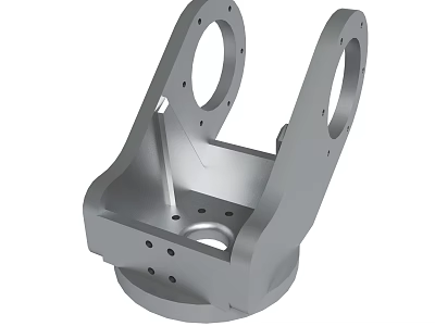 Metal Mechanical Bracket Part With Multiple Holes And Structural Design For Industrial Use 3d model