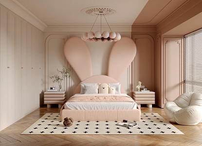 French Girl Room 3d model