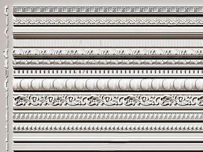 French plaster line model