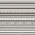 Decorative Gypsum Cornice with Various Ornamental Patterns for Interior Design