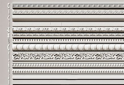 French plaster line 3d model