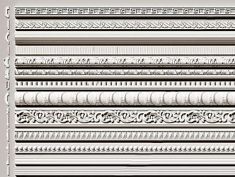 French plaster line 3d model